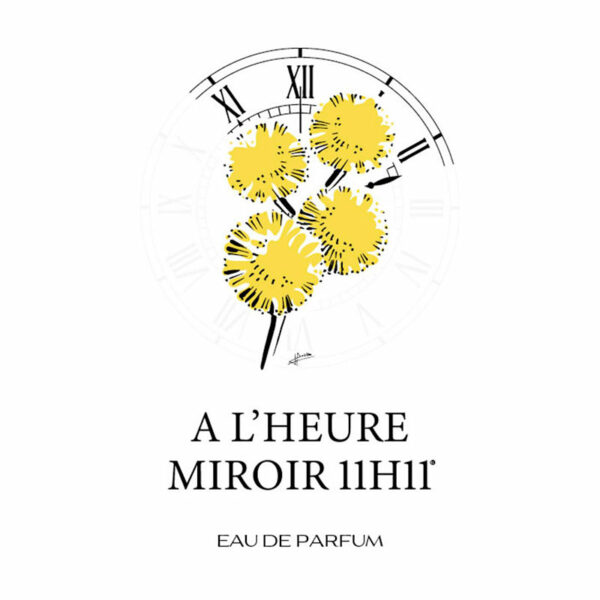 Parfum A L'Heure Miroir 11h11 de l'Horloge de Flore à Grasse, illustration